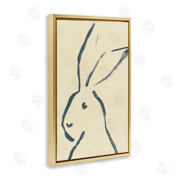 Stupell Industries June Erica Vess | Minimal Brushed Rabbit Wall Art