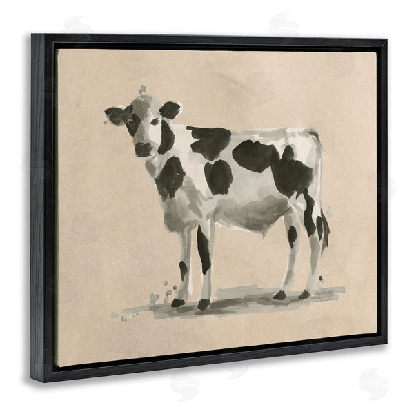 Stupell Industries June Erica Vess | Minimal Cow Painting