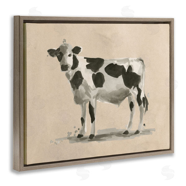 Stupell Industries June Erica Vess | Minimal Cow Painting