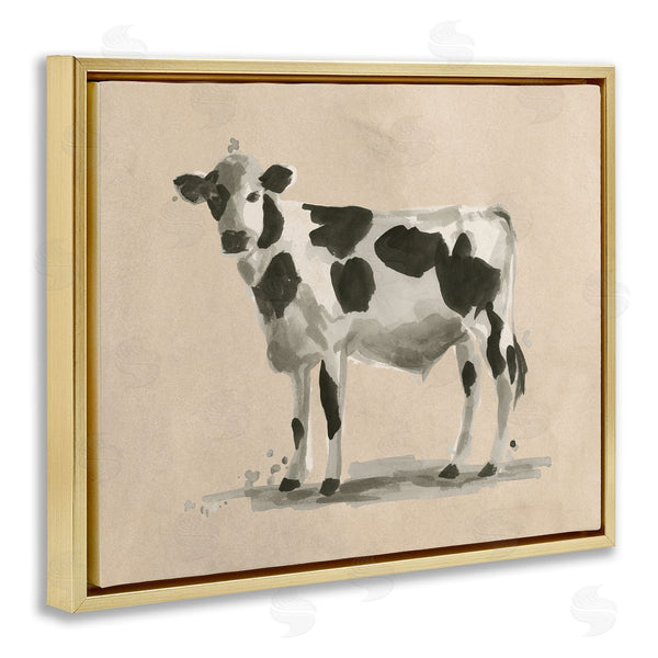 Stupell Industries June Erica Vess | Minimal Cow Painting