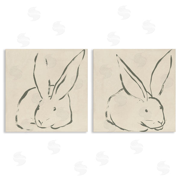 stupell industries June Erica Vess | Minimalist Resting Rabbit Line Drawing Wall Art