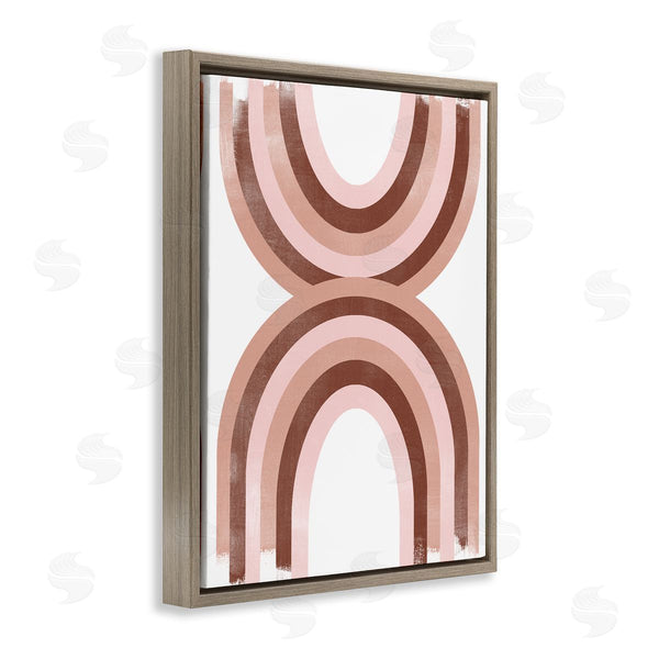 Stupell Industries June Erica Vess | Mirrored Rainbows Pink Arches