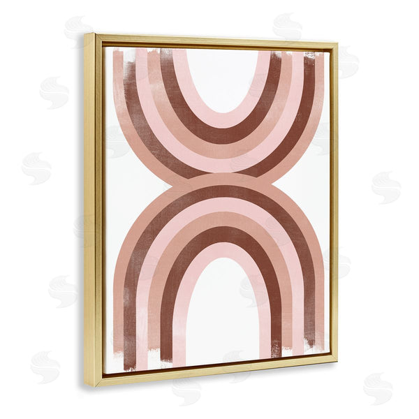 Stupell Industries June Erica Vess | Mirrored Rainbows Pink Arches