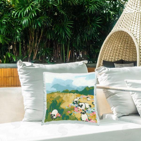 Stupell Industries June Erica Vess | Modern Country Sheep Printed Throw Pillow