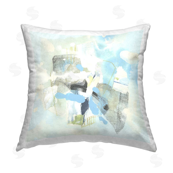 stupell industries June Erica Vess | Modern Paint Splash Abstract Printed Throw Pillow