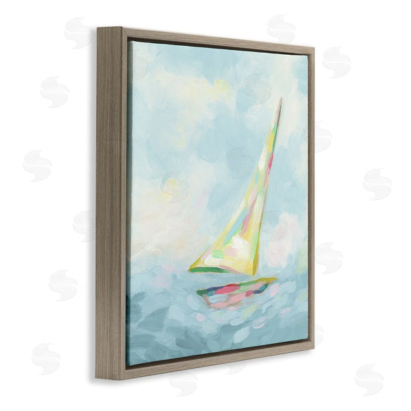Stupell Industries June Erica Vess | Modern Pastel Sailboat Wall Art