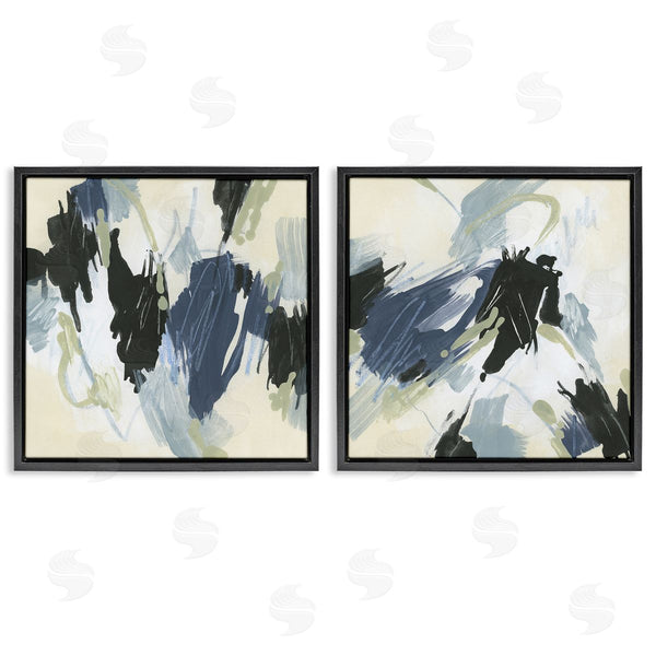 Stupell Industries June Erica Vess | Muted Blue Green Abstract Patches Wall Art