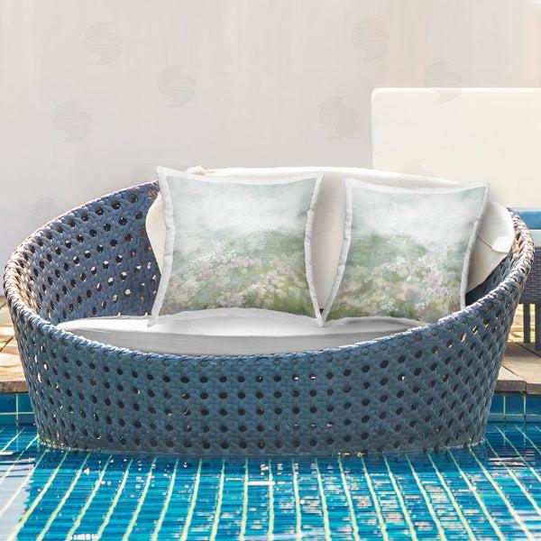 Stupell Industries June Erica Vess | Muted Pastel Flower Field Printed Throw Pillow Set
