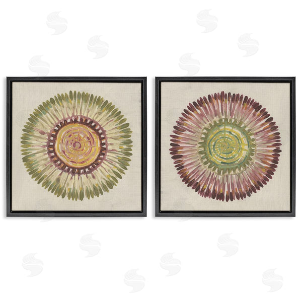 Stupell Industries June Erica Vess | Natural Radial Aura Sunburst Wall Art