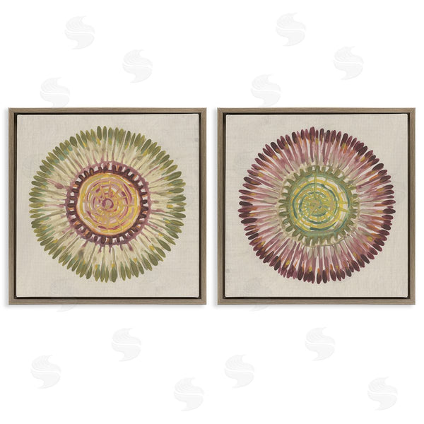 Stupell Industries June Erica Vess | Natural Radial Aura Sunburst Wall Art