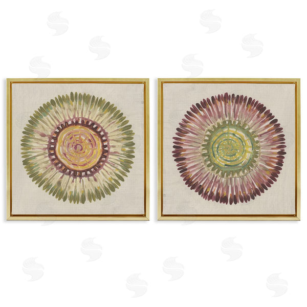 Stupell Industries June Erica Vess | Natural Radial Aura Sunburst Wall Art
