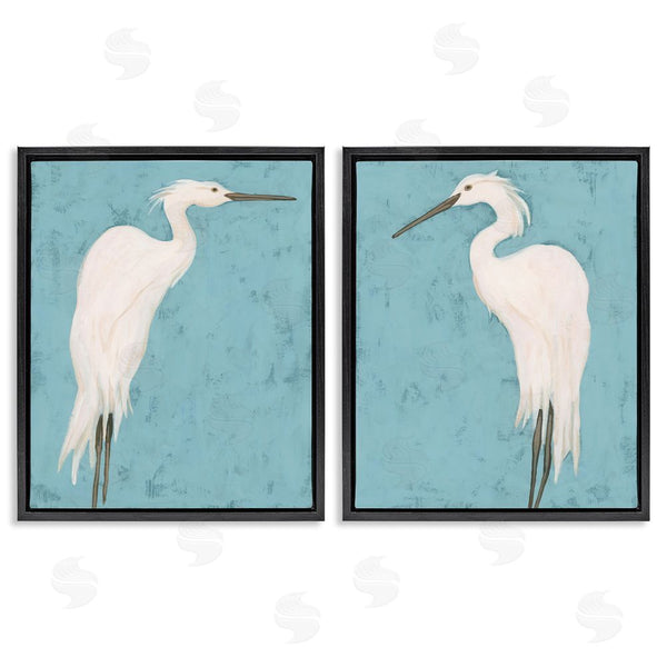 Stupell Industries June Erica Vess | Nautical Heron Casual Coastal Bird Wall Art