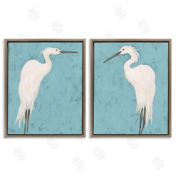Stupell Industries June Erica Vess | Nautical Heron Casual Coastal Bird Wall Art