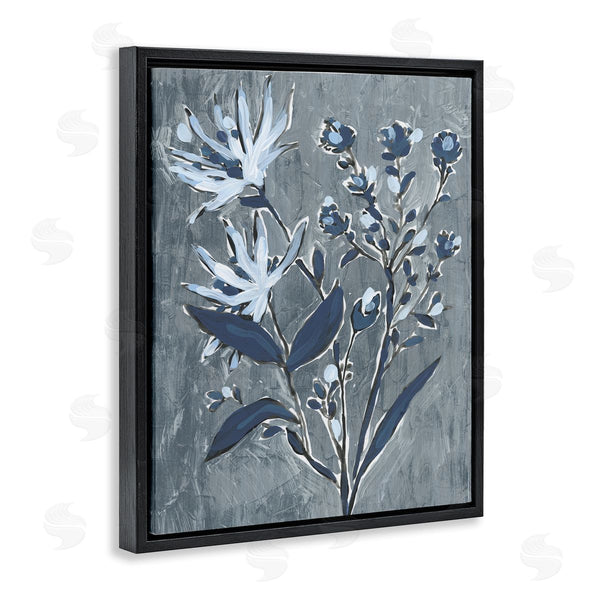 Stupell Industries June Erica Vess | Navy Blue Flowers
