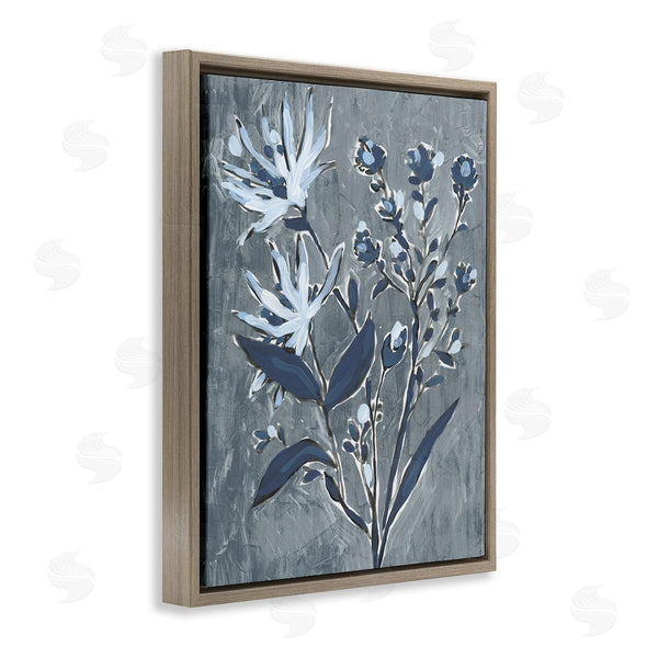 Stupell Industries June Erica Vess | Navy Blue Flowers