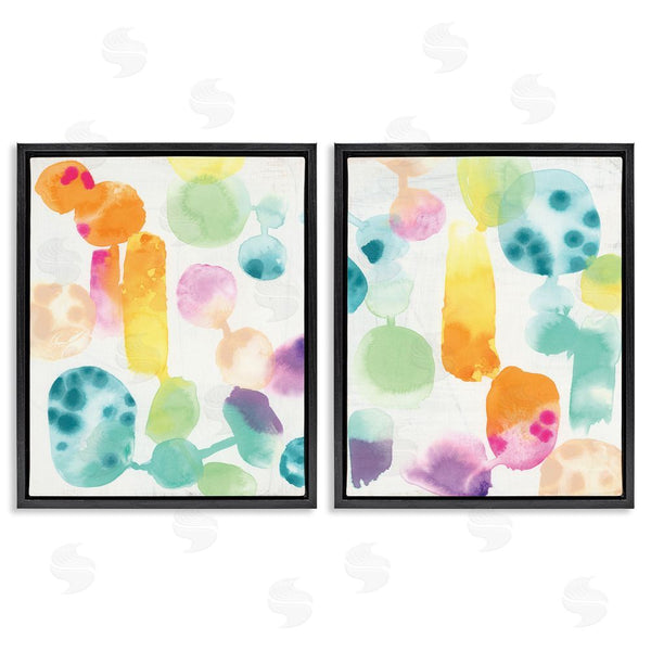 Stupell Industries June Erica Vess | Neon Colorful Abstract Shapes Wall Art