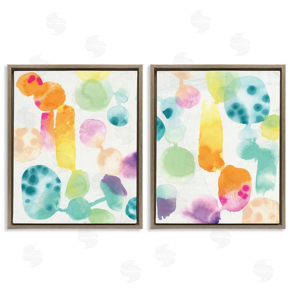 Stupell Industries June Erica Vess | Neon Colorful Abstract Shapes Wall Art