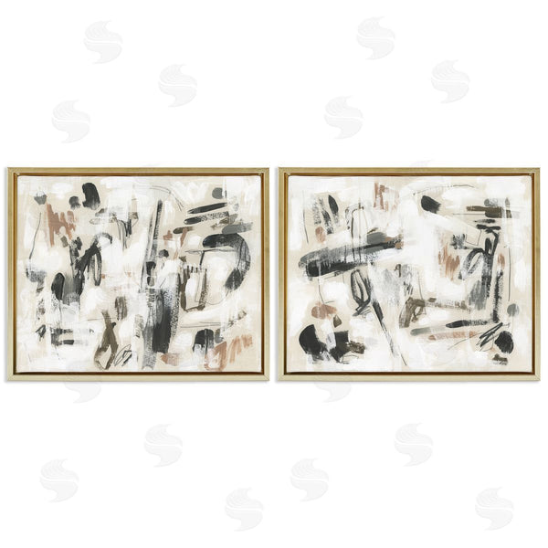 Stupell Industries June Erica Vess | Neutral Earth Tones Abstraction