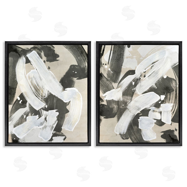 Stupell Industries June Erica Vess | Neutral Paint Streaks