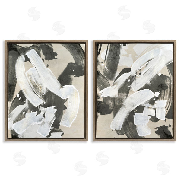 Stupell Industries June Erica Vess | Neutral Paint Streaks