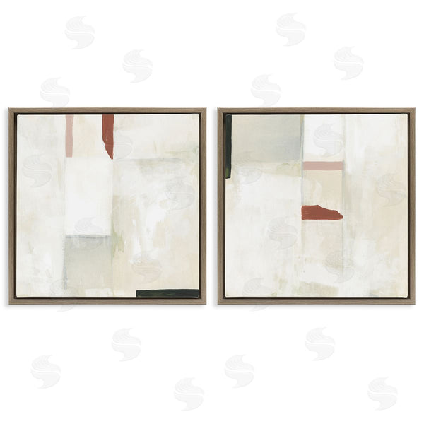 Stupell Industries June Erica Vess | Neutral Rectangles Mauve Effects Wall Art