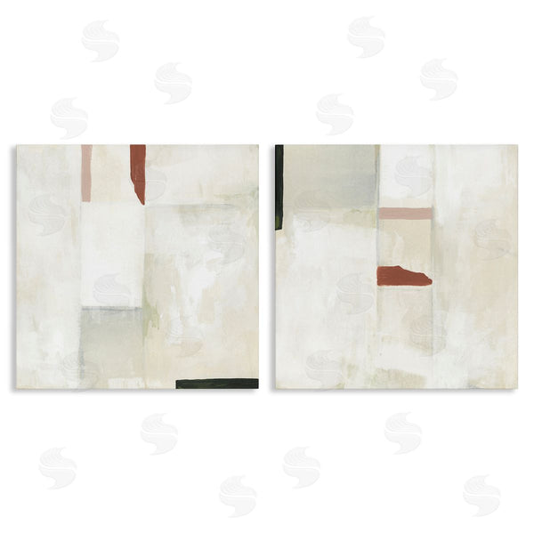 stupell industries June Erica Vess | Neutral Rectangles Mauve Effects Wall Art