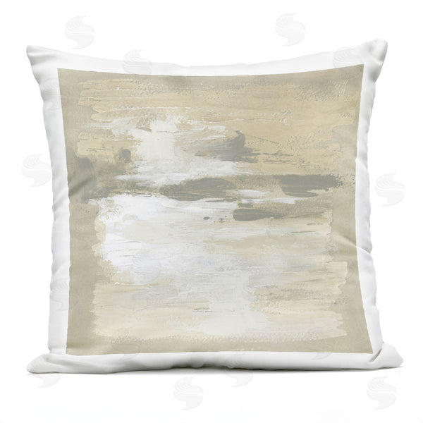 Stupell Industries June Erica Vess | Neutral Reflections Abstract Painting Printed Throw Pillow