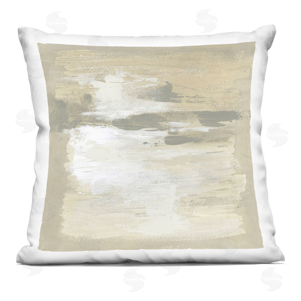 stupell industries June Erica Vess | Neutral Reflections Abstract Painting Printed Throw Pillow