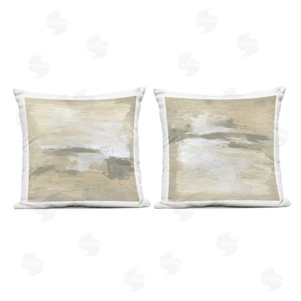 Stupell Industries June Erica Vess | Neutral Reflections In Earth Tones Printed Throw Pillow Set