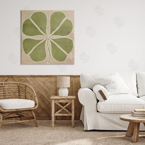 Stupell Industries June Erica Vess | Neutral Symmetrical Clover Wall Art