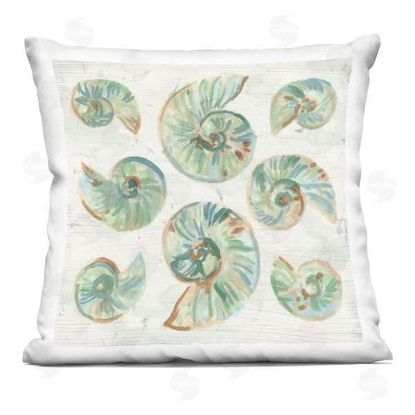 stupell industries June Erica Vess | Organic Saltwashed Shells Throw Pillow