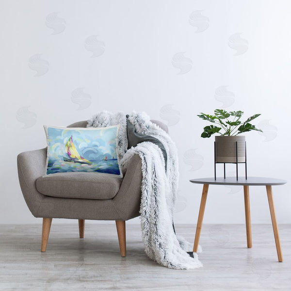 Stupell Industries June Erica Vess | Paint Swirled Sailboats
