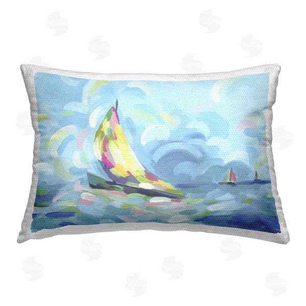 Stupell Industries June Erica Vess | Paint Swirled Sailboats