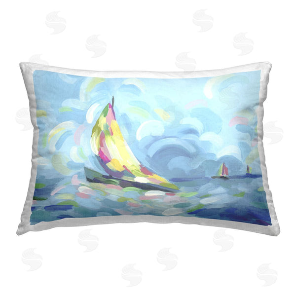 stupell industries June Erica Vess | Paint Swirled Sailboats