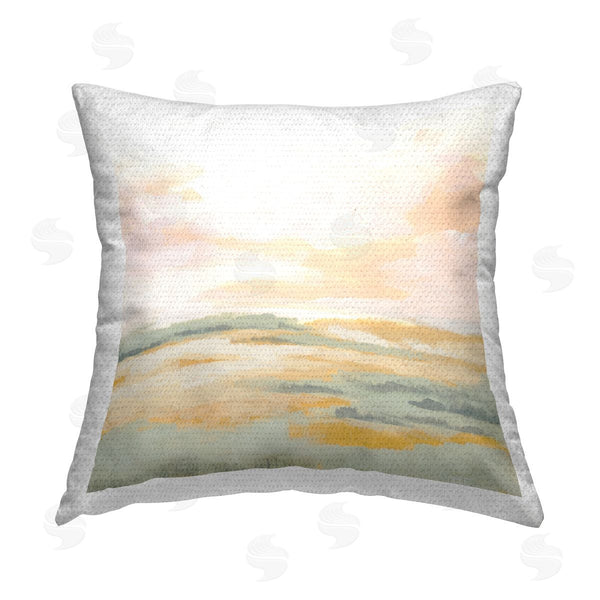 Stupell Industries June Erica Vess | Pale Muted Landscape Printed Throw Pillow