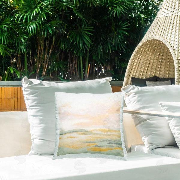 Stupell Industries June Erica Vess | Pale Muted Landscape Printed Throw Pillow