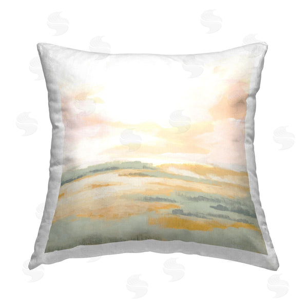 stupell industries June Erica Vess | Pale Muted Landscape Printed Throw Pillow