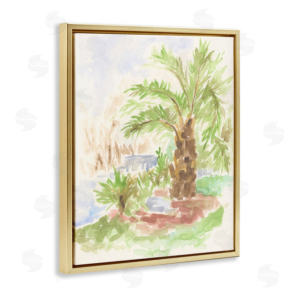 Stupell Industries June Erica Vess | Palm Tree River's Edge