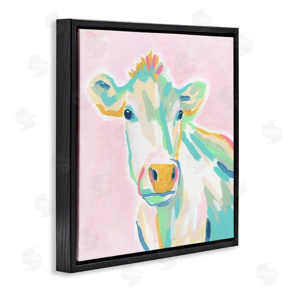 Stupell Industries June Erica Vess | Pastel Cow Painting Wall Art