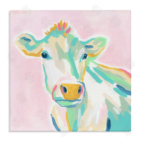 stupell industries June Erica Vess | Pastel Cow Painting Wall Art