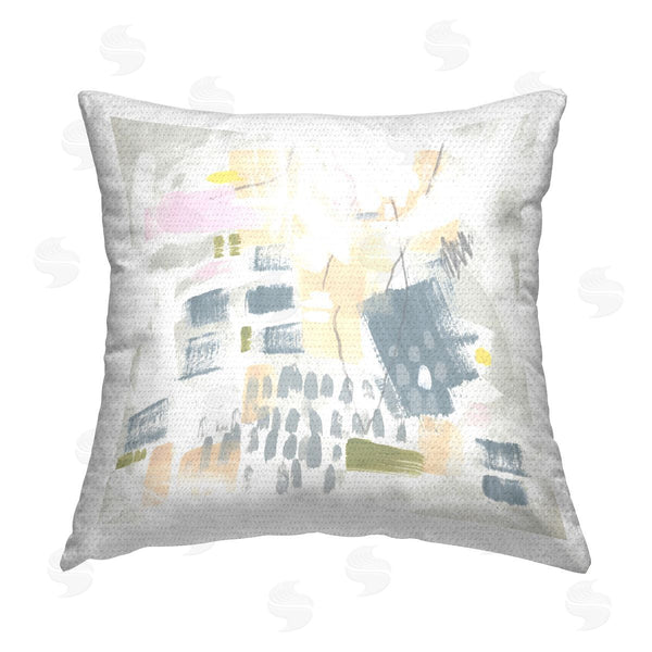 Stupell Industries June Erica Vess | Pastel Patterned Expression Printed Throw Pillow