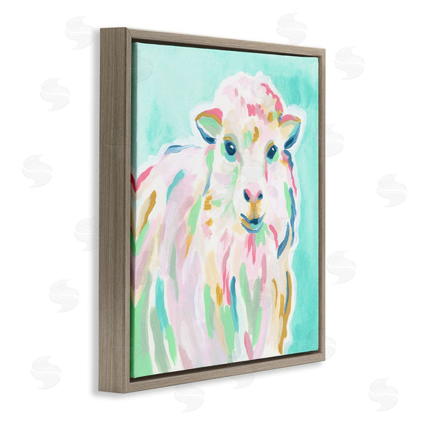 Stupell Industries June Erica Vess | Pastel Sheep Painting Wall Art