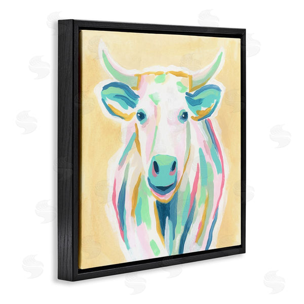 Stupell Industries June Erica Vess | Pastel Smiling Cattle Wall Art