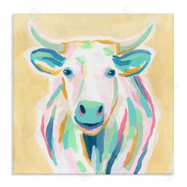 stupell industries June Erica Vess | Pastel Smiling Cattle Wall Art