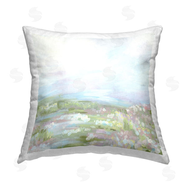 stupell industries June Erica Vess | Pastel Soft Landscape Printed Throw Pillow