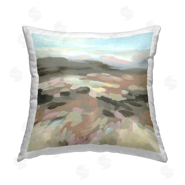 stupell industries June Erica Vess | Patterned Brush Strokes View Printed Throw Pillow