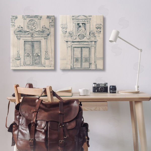 Stupell Industries June Erica Vess | Pencil Sketch Ornate Door Wall Art