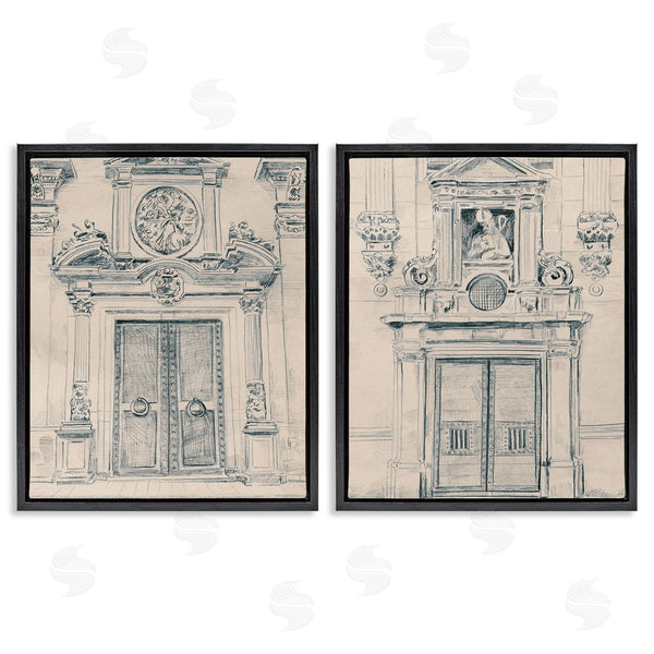 Stupell Industries June Erica Vess | Pencil Sketch Ornate Door Wall Art