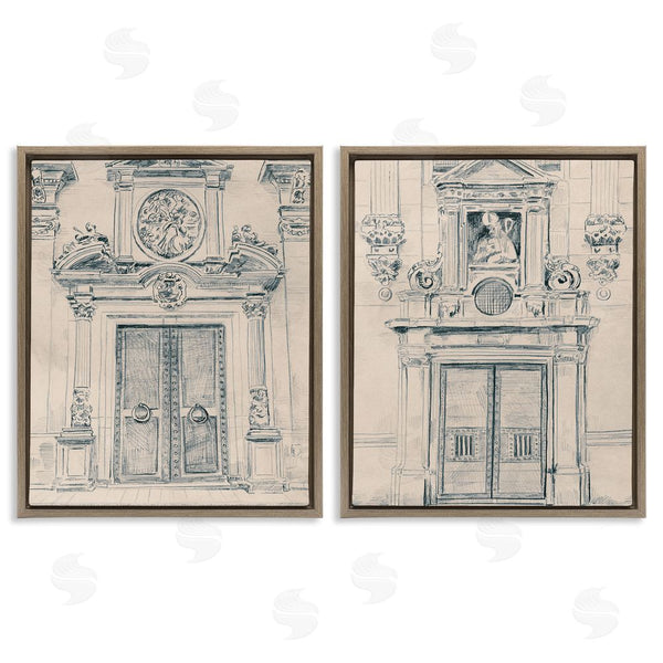 Stupell Industries June Erica Vess | Pencil Sketch Ornate Door Wall Art