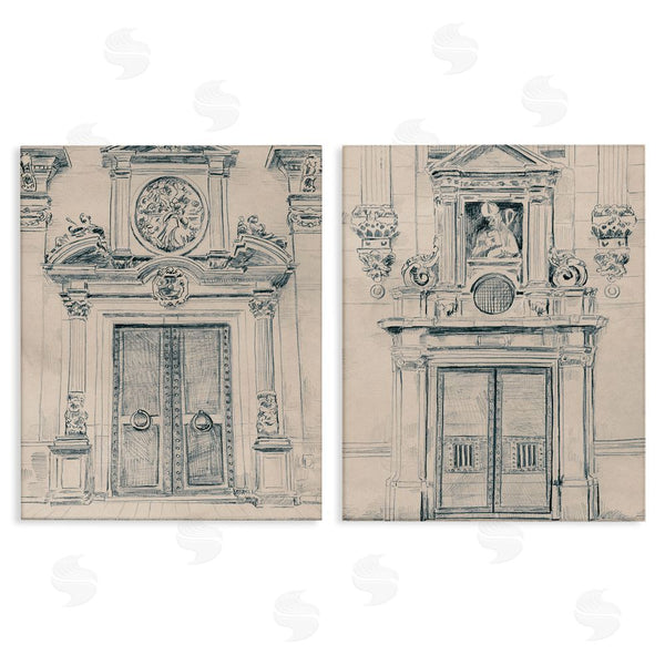stupell industries June Erica Vess | Pencil Sketch Ornate Door Wall Art